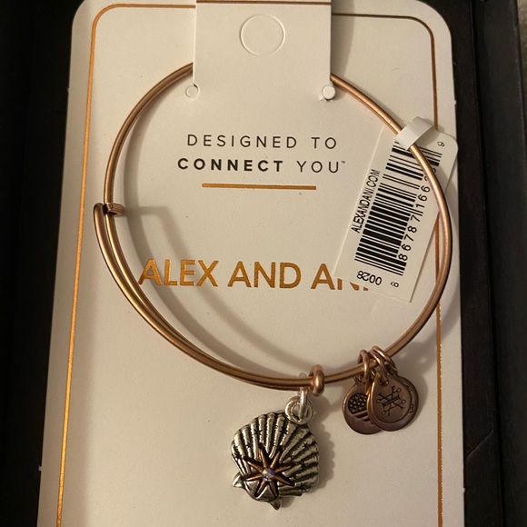 NWT/BOX Alex and Ani Star of Venus Charm Bangle - Picture 5 of 5